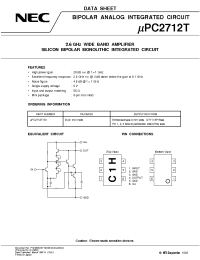 Datasheet UPC2712T-E3 manufacturer NEC